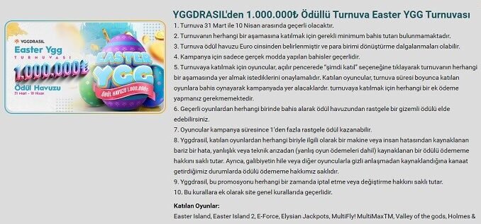 İstanbulBahis Easter YGG Turnuvası