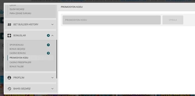 İstanbulBahis Kayıp Bonus Kodu